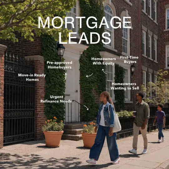 Mortgage leads loan officer with client